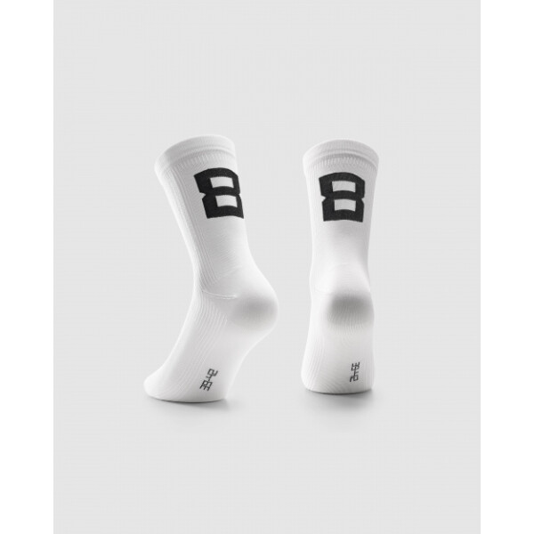 Assos Poker Socks 8 Holy White I